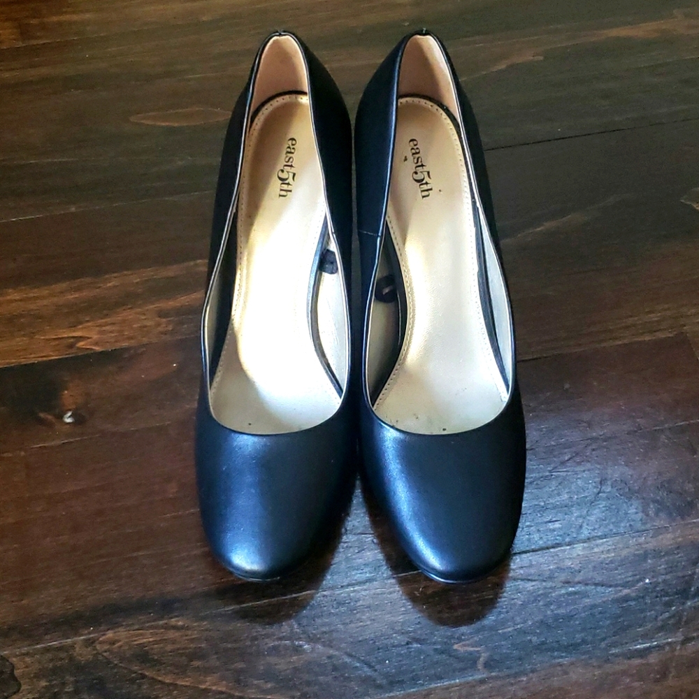 Black Chunky High Heels